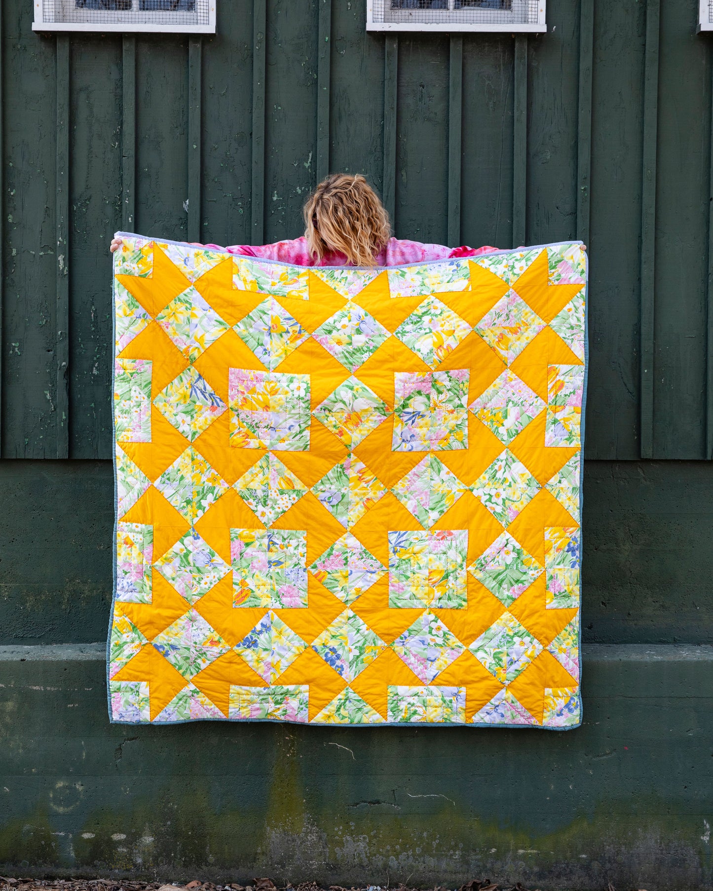 Ribbon Star Flower Quilt