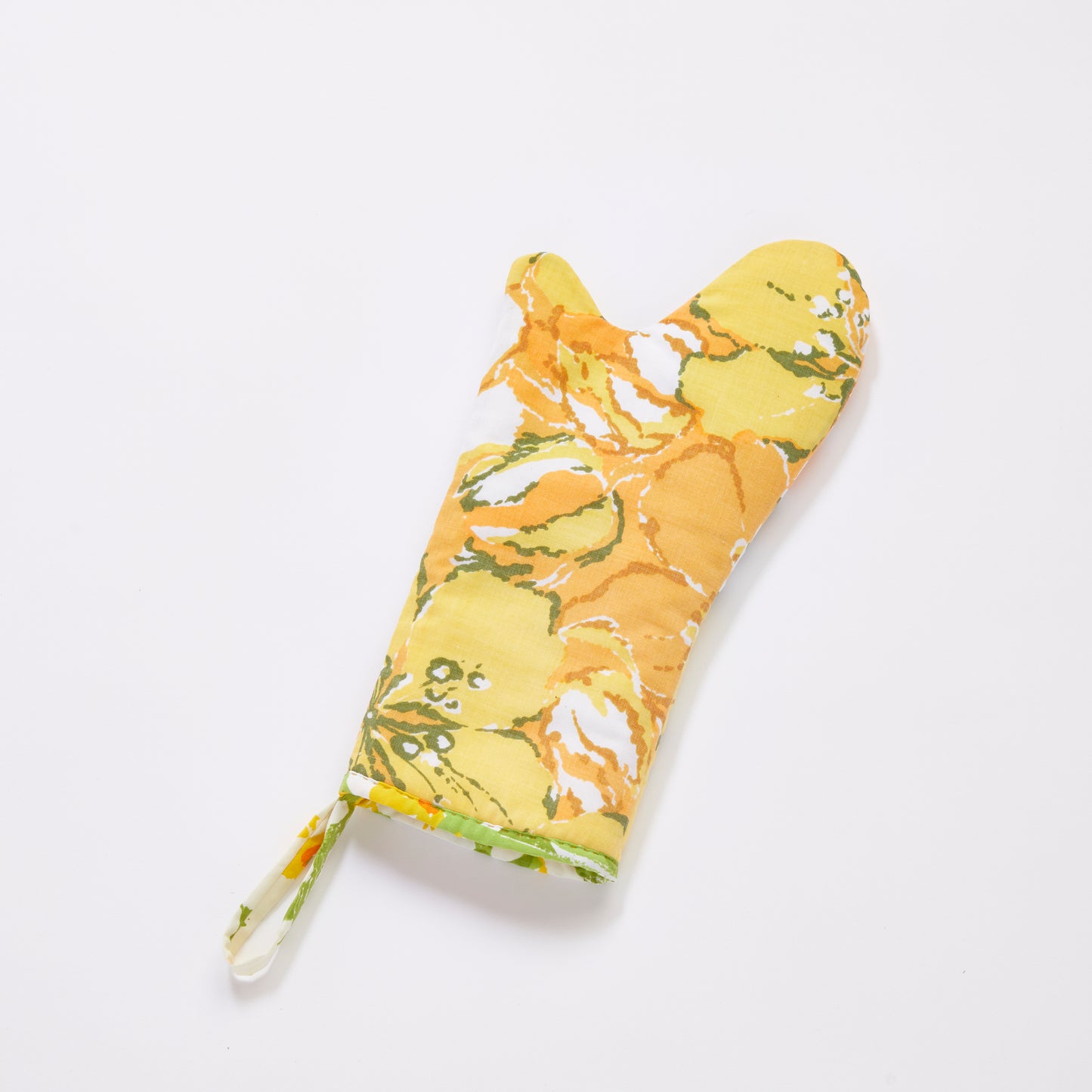Yellow Floral Oven Mitt