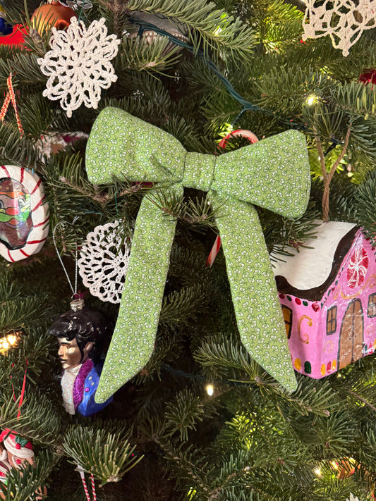 Green Flower Bow