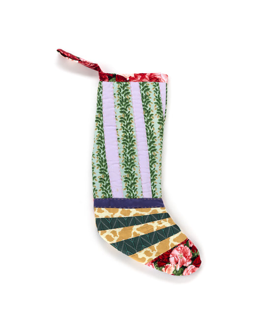 Purple Striped Stocking