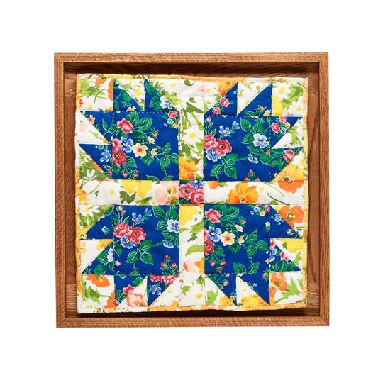 Flower Bear Claw Quilt