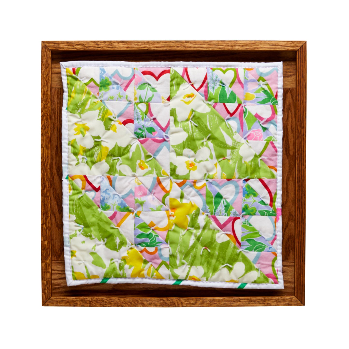 Birds in Flight Flower Quilt Square